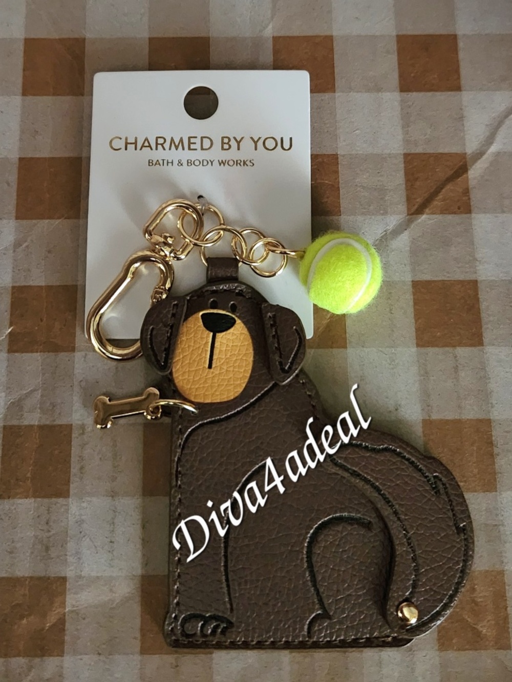 Bath & Body Works DOG Charmed By You Bag Keychain